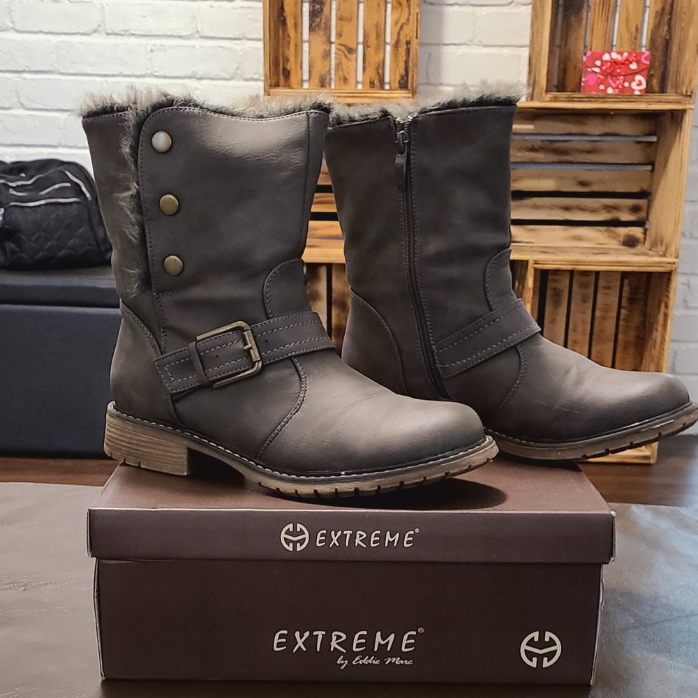 Willow Dark Gray Winter Boots